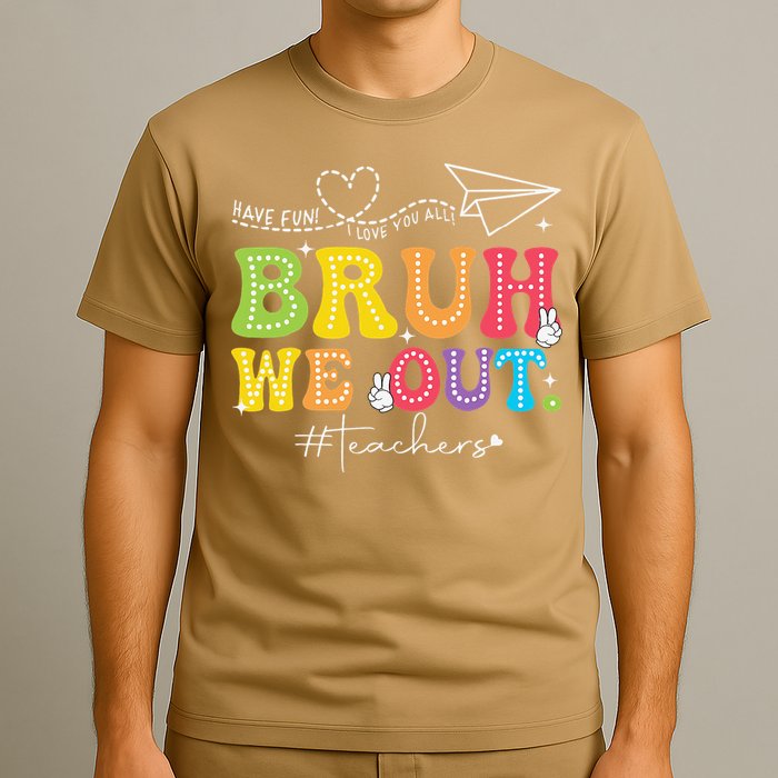 Retro End Of School Year Teacher Summer Bruh We Out T-Shirt