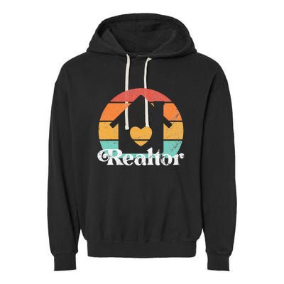 Real Estate Or Realtor Garment-Dyed Fleece Hoodie