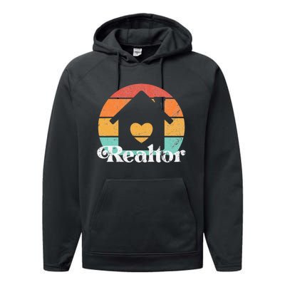 Real Estate Or Realtor Performance Fleece Hoodie