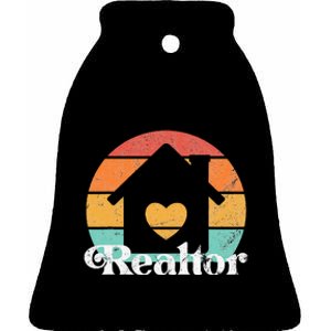 Real Estate Or Realtor Ceramic Bell Ornament