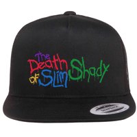 Retro Emi Of Slim Coloful Death Hip Hop Flat Bill Trucker Hat