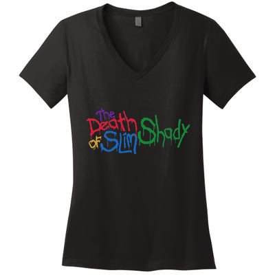 Retro Emi Of Slim Coloful Death Hip Hop Women's V-Neck T-Shirt