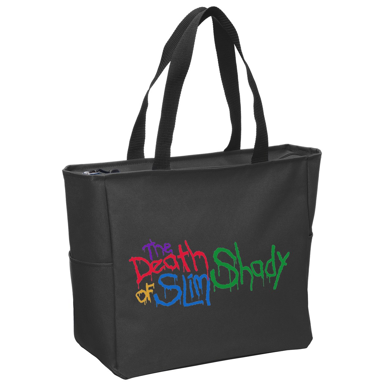 Retro Emi Of Slim Coloful Death Hip Hop Zip Tote Bag