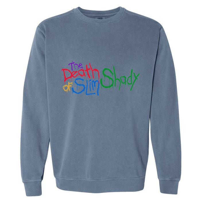 Retro Emi Of Slim Coloful Death Hip Hop Garment-Dyed Sweatshirt