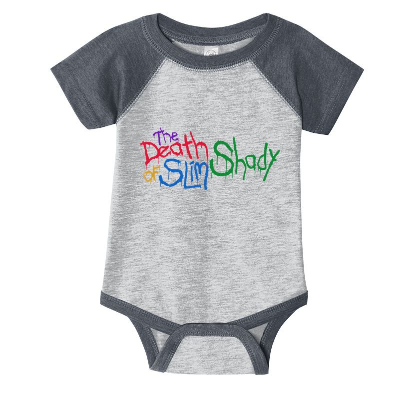 Retro Emi Of Slim Coloful Death Hip Hop Infant Baby Jersey Bodysuit