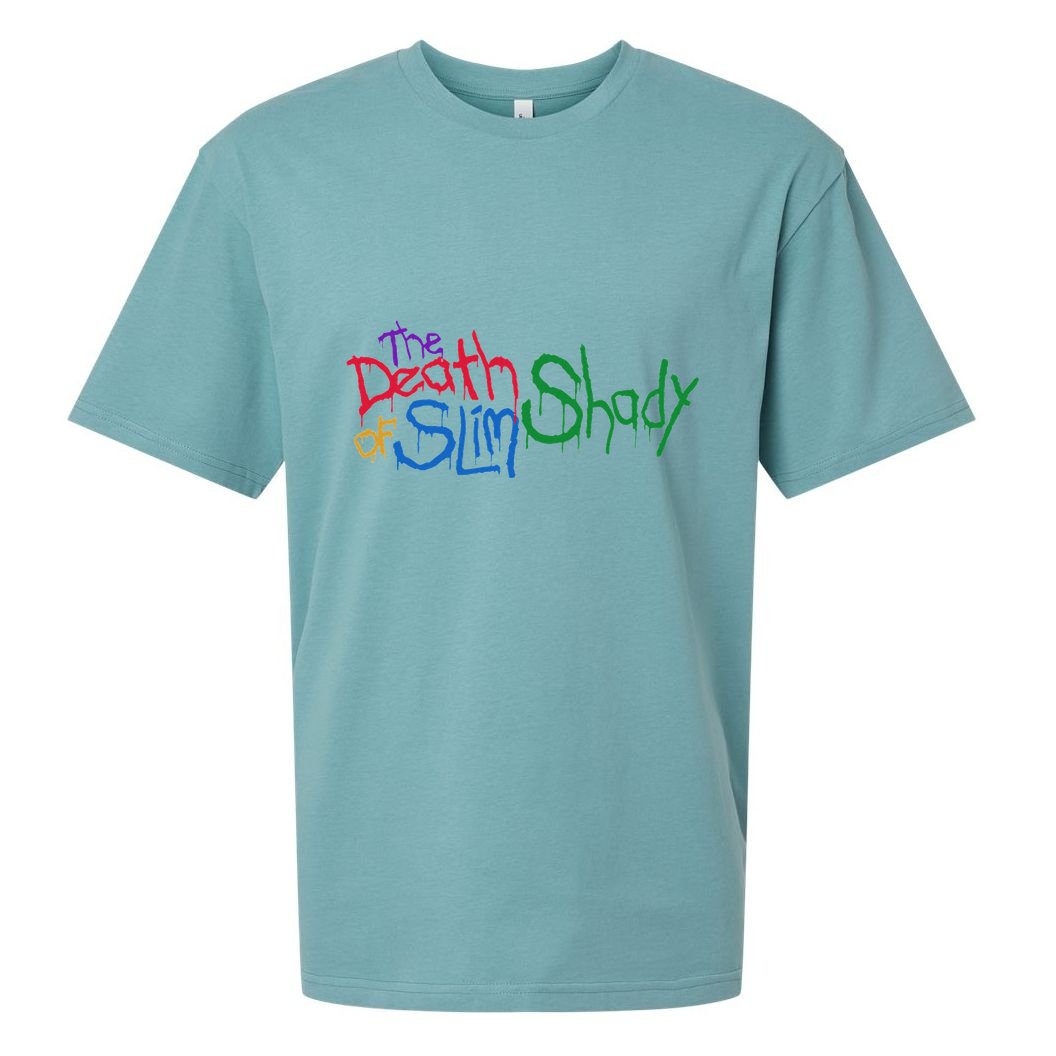 Retro Emi Of Slim Coloful Death Hip Hop Sueded Cloud Jersey T-Shirt