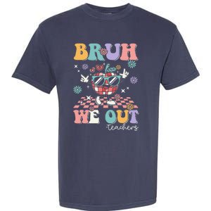 Retro End Of School Year Teacher Summer Bruh We Out Teachers Garment-Dyed Heavyweight T-Shirt