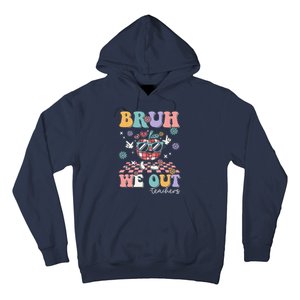 Retro End Of School Year Teacher Summer Bruh We Out Teachers Hoodie