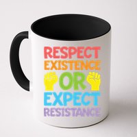 Respect Existence Or Expect Resistance Mug