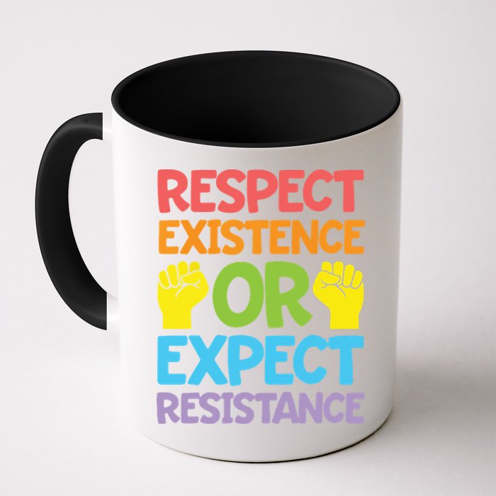 Respect Existence Or Expect Resistance Mug