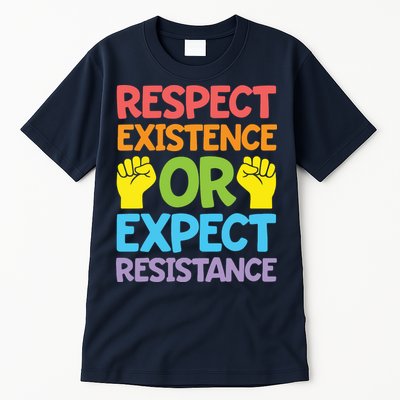 Respect Existence Or Expect Resistance Tall T-Shirt