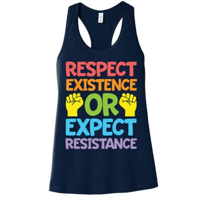 Respect Existence Or Expect Resistance Womens Tank Top