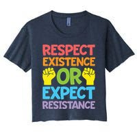 Respect Existence Or Expect Resistance Crop Top