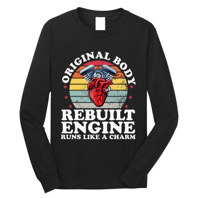 Rebuilt Engine Open Heart Surgery Recovery Survivor Long Sleeve Shirt