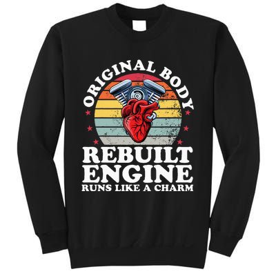 Rebuilt Engine Open Heart Surgery Recovery Survivor Sweatshirt