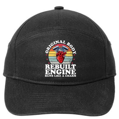 Rebuilt Engine Open Heart Surgery Recovery Survivor 7-Panel Snapback Hat