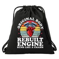 Rebuilt Engine Open Heart Surgery Recovery Survivor Drawstring Bag