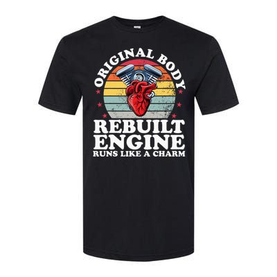 Rebuilt Engine Open Heart Surgery Recovery Survivor Softstyle® CVC T-Shirt