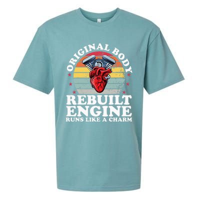 Rebuilt Engine Open Heart Surgery Recovery Survivor Sueded Cloud Jersey T-Shirt