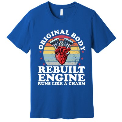 Rebuilt Engine Open Heart Surgery Recovery Survivor Gift Premium T-Shirt