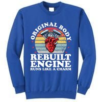 Rebuilt Engine Open Heart Surgery Recovery Survivor Gift Tall Sweatshirt