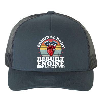 Rebuilt Engine Open Heart Surgery Recovery Survivor Gift Yupoong Adult 5-Panel Trucker Hat