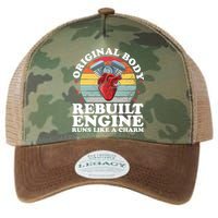 Rebuilt Engine Open Heart Surgery Recovery Survivor Gift High Crown Mesh Bac Legacy Tie Dye Trucker Hat