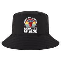 Rebuilt Engine Open Heart Surgery Recovery Survivor Gift High Crown Mesh Bac Cool Comfort Performance Bucket Hat
