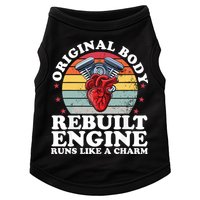 Rebuilt Engine Open Heart Surgery Recovery Survivor Gift High Crown Mesh Bac Doggie Tank