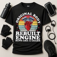 Rebuilt Engine Open Heart Surgery Recovery Survivor Gift High Crown Mesh Bac Performance Shirt