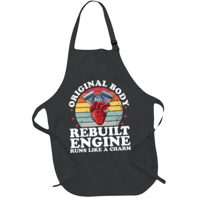 Rebuilt Engine Open Heart Surgery Recovery Survivor Gift High Crown Mesh Bac Apron