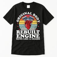 Rebuilt Engine Open Heart Surgery Recovery Survivor Gift High Crown Mesh Bac Tall T-Shirt