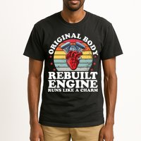 Rebuilt Engine Open Heart Surgery Recovery Survivor Gift High Crown Mesh Bac Tall T-Shirt