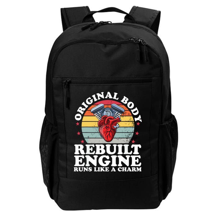 Rebuilt Engine Open Heart Surgery Recovery Survivor Gift High Crown Mesh Bac Backpack