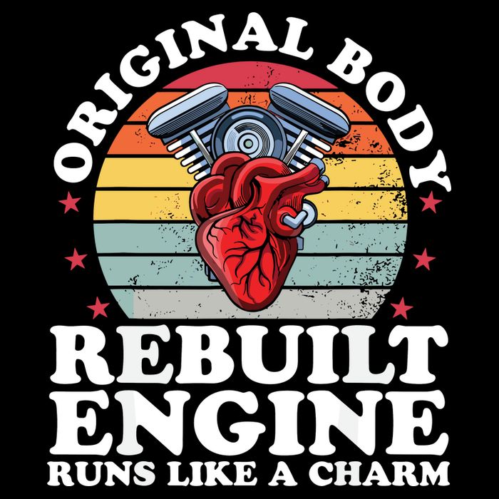 Rebuilt Engine Open Heart Surgery Recovery Survivor Gift High Crown Mesh Bac Sustainable Bucket Hat