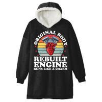 Rebuilt Engine Open Heart Surgery Recovery Survivor Gift High Crown Mesh Bac Hooded Wearable Blanket