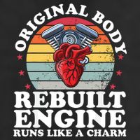 Rebuilt Engine Open Heart Surgery Recovery Survivor Gift High Crown Mesh Bac Adult Drive Performance Visor