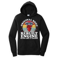 Rebuilt Engine Open Heart Surgery Recovery Survivor Gift High Crown Mesh Bac Women's Pullover Hoodie