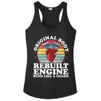 Rebuilt Engine Open Heart Surgery Recovery Survivor Gift High Crown Mesh Bac Ladies PosiCharge Competitor Racerback Tank