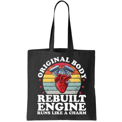 Rebuilt Engine Open Heart Surgery Recovery Survivor Gift High Crown Mesh Bac Bag