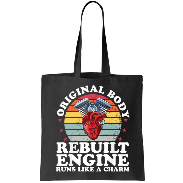 Rebuilt Engine Open Heart Surgery Recovery Survivor Gift High Crown Mesh Bac Bag