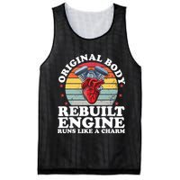 Rebuilt Engine Open Heart Surgery Recovery Survivor Gift High Crown Mesh Bac Mesh Reversible Basketball Jersey Tank