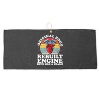 Rebuilt Engine Open Heart Surgery Recovery Survivor Gift High Crown Mesh Bac Large Microfiber Waffle Golf Towel