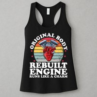 Rebuilt Engine Open Heart Surgery Recovery Survivor Gift High Crown Mesh Bac Womens Tank Top