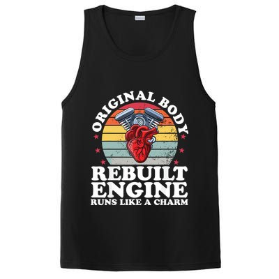 Rebuilt Engine Open Heart Surgery Recovery Survivor Gift High Crown Mesh Bac PosiCharge Competitor Tank