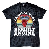 Rebuilt Engine Open Heart Surgery Recovery Survivor Gift High Crown Mesh Bac Tie-Dye T-Shirt