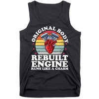 Rebuilt Engine Open Heart Surgery Recovery Survivor Gift High Crown Mesh Bac Tank Top