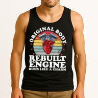 Rebuilt Engine Open Heart Surgery Recovery Survivor Gift High Crown Mesh Bac Tank Top