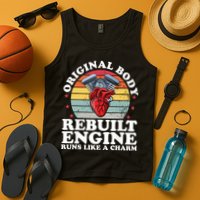 Rebuilt Engine Open Heart Surgery Recovery Survivor Gift High Crown Mesh Bac Tank Top