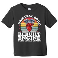 Rebuilt Engine Open Heart Surgery Recovery Survivor Gift High Crown Mesh Bac Toddler T-Shirt